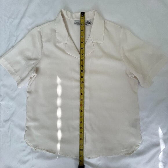 Liz Baker Essentials Blouse – Size M – Classic Ivory - Picture 12 of 13